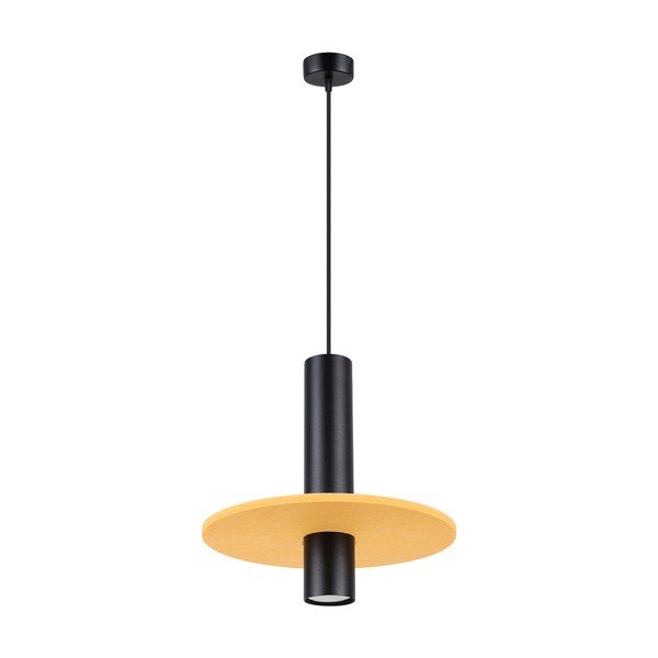 Dzeltena/bēša metāla piekaramā lampa ø 30 cm Olisa – Sollux
