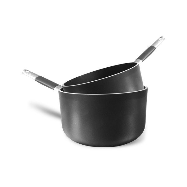 Alumīnija kastrolis ar nelīpošu virsmu Pentole Agnelli Al Black, ø 16 cm-image-1