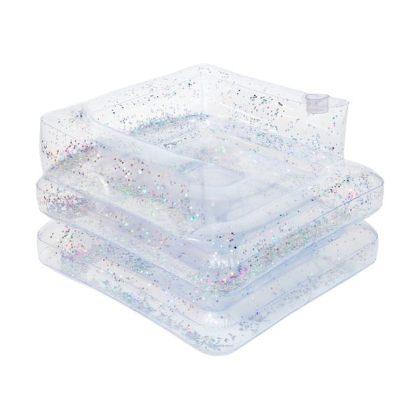 Caurspīdīgs piepūšamais krēsls Sunnylife Lilo Glitter-image-2