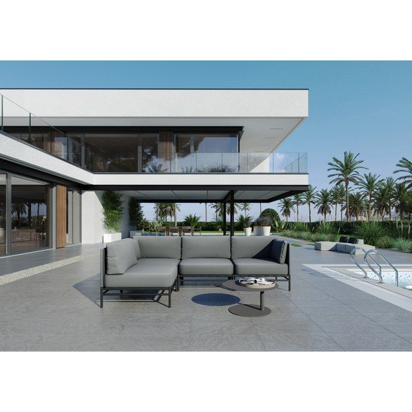 Gaiši pelēks modulārais dārza dīvāns (ar maināmu stūri) Dandy – Sit Sit-image-1