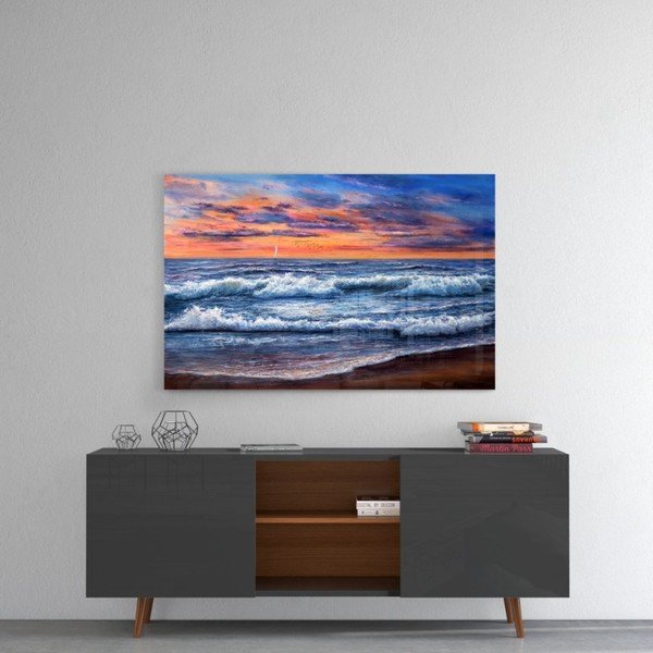 Stikla glezna Insigne Waves, 72 x 46 cm-image-1