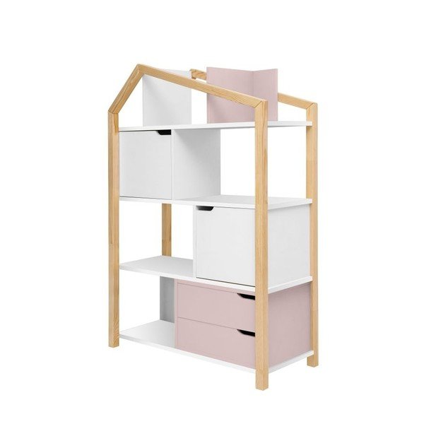 Bērnu plaukts ar rozā plauktiem Bellamy Phoebe Flamingo, 89 x 130 cm-image-2