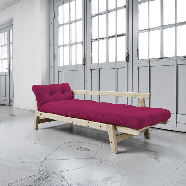 Dīvāns gulta Karup Step Natural/Pink