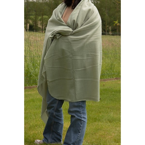 Zaļš flīsa pleds 130x160 cm Riso – Tiseco Home Studio-image-2