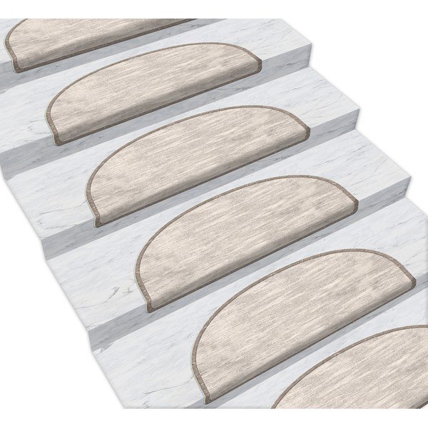 Bēši kāpņu paklāji (16 gab.) 65x20 cm Desert Sand – Vitaus-image-1