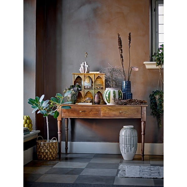 Brūna māla rokām darināta vāze Reina – Bloomingville-image-1