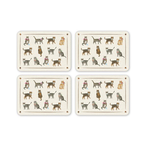 4 Cooksmart England Cats on Parade paklājiņu komplekts-image-1