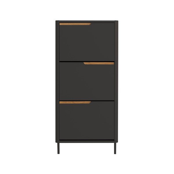 Antracīta pelēks kurpju skapis Tenzo Switch, 62 x 131 cm-image-2