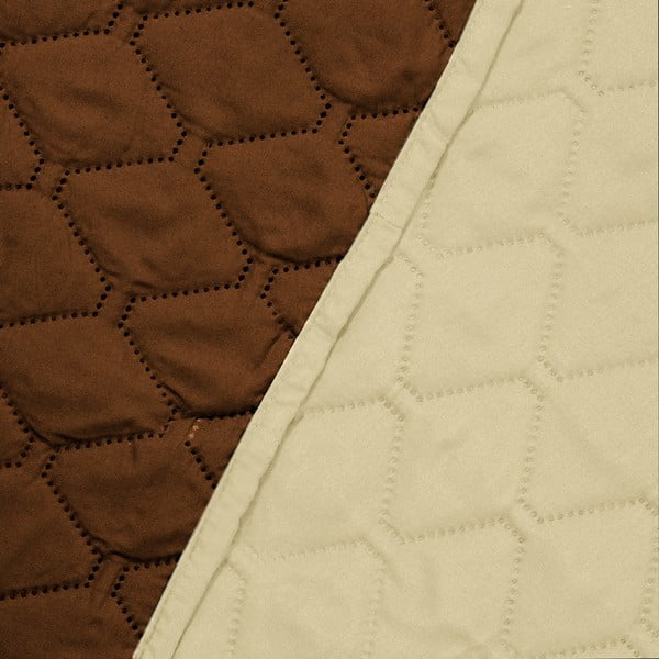 Bēši brūns divpusējs mikrošķiedras pārklājs DecoKing Axel, 240 x 260 cm-image-3