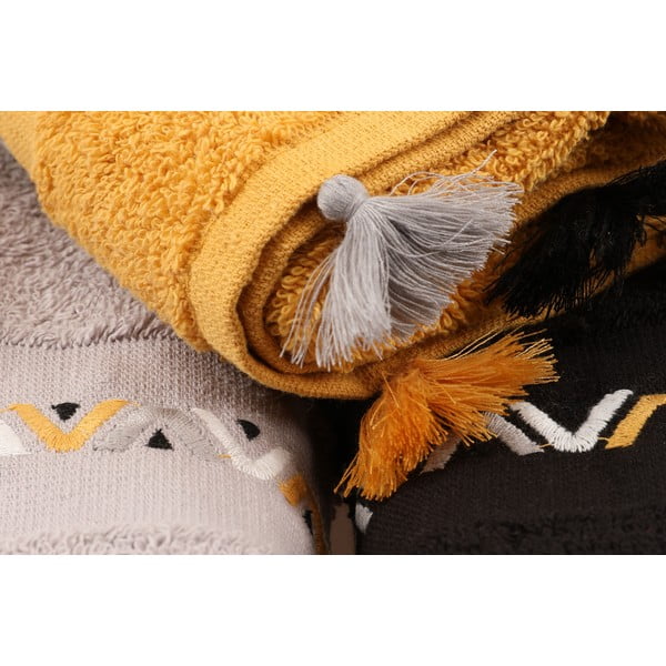 Frotē kokvilnas dvieļi (3 gab.) 50x90 cm Asorti – Foutastic-image-1