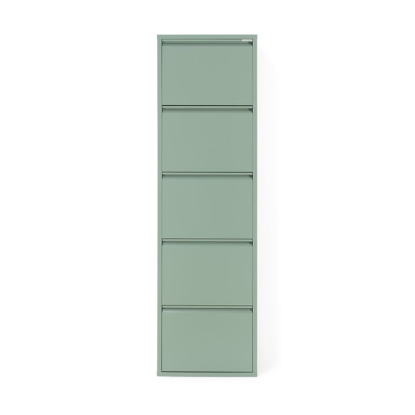 Dūmakaini zaļš metāla atverams apavu plaukts 50x169x15 cm Billy – Spinder Design-image-3