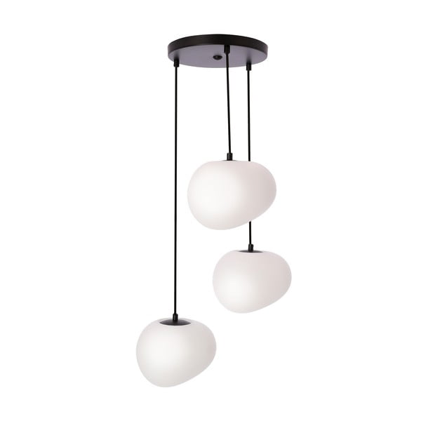 Melnbalta piekaramā lampa ø 42 cm Stones – Candellux Lighting