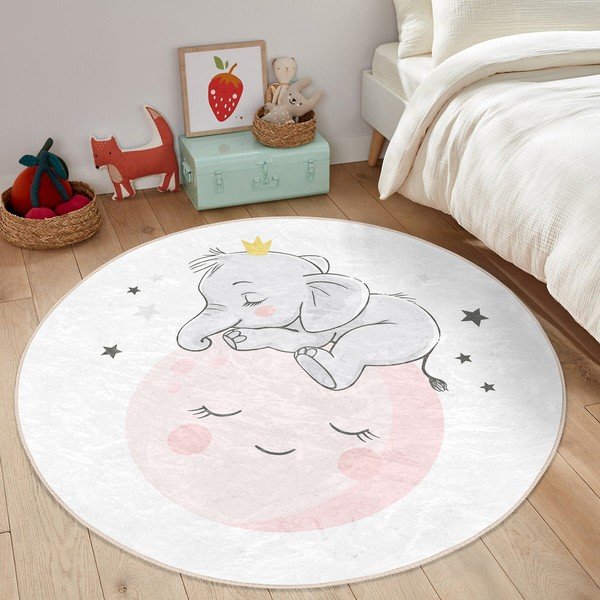 Balts bērnu paklājs ø 120 cm Comfort – Mila Home-image-3
