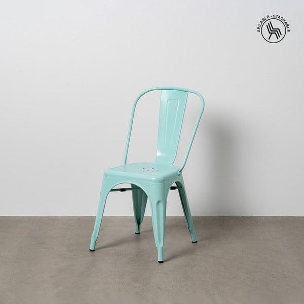 Tirkīzzili metāla pusdienu krēsli (2 gab.) – Ixia-image-1