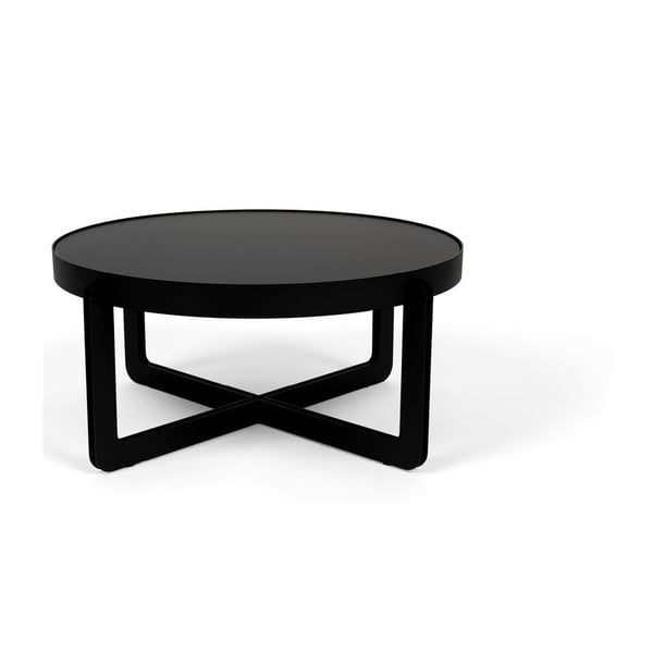 Melns apaļš žurnālgaldiņš Centre – Zuiver