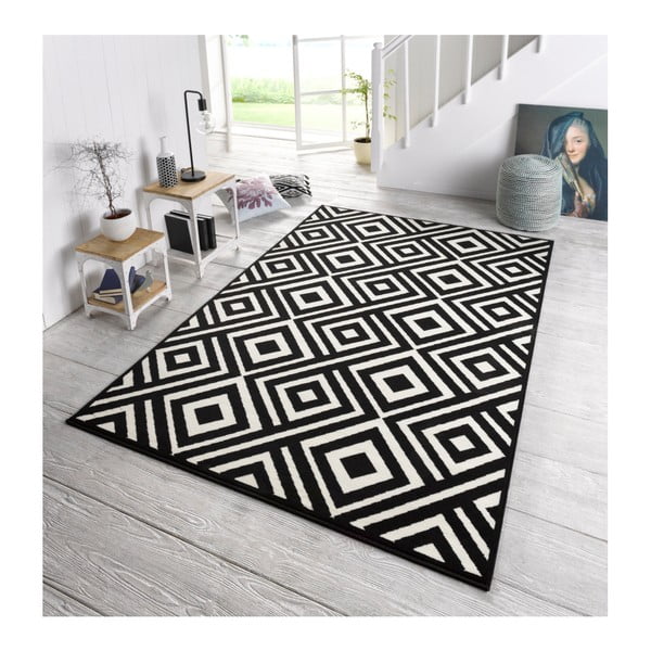 Melnbalts paklājs Zala Living Art, 200 x 290 cm-image-1