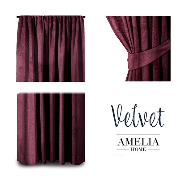 Violets samta aizkars AmeliaHome Velvety, 245 x 140 cm-image-2