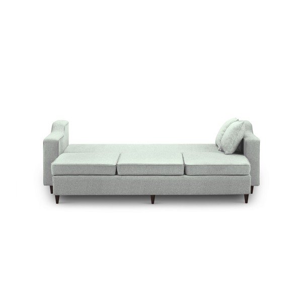Gaiši zaļš trīsvietīgs izlaižamais dīvāns ar glabāšanas vietu Mazzini Sofas Narcisse-image-1