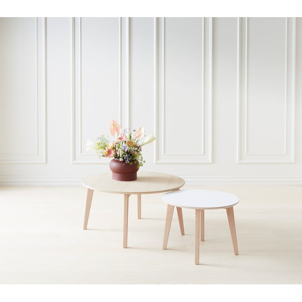 Žurnālgaldiņš ar ozolkoka virsmu Hammel Iris Ø 60 cm-image-1