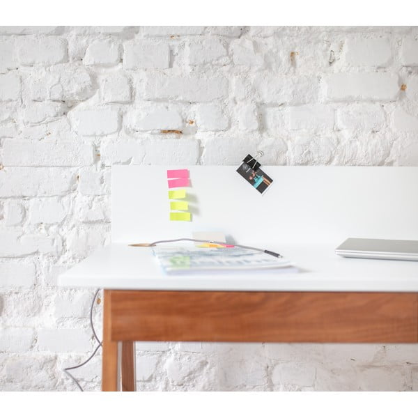 Pelēks rakstāmgalds ar oša koka pamatni Ragaba Luka, garums 110 cm-image-3