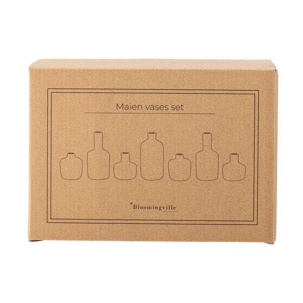 Akmensmasas vāzes (7 gab.) (augstums 14 cm) Maien – Bloomingville-image-3