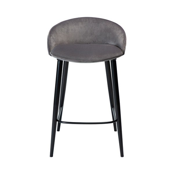 Pelēks samta bāra krēsls 80 cm Dual – DAN-FORM Denmark-image-1