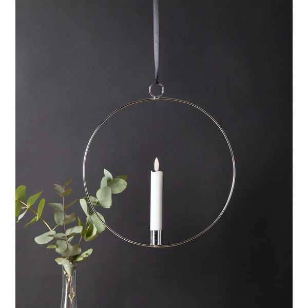 Sudraba krāsas gaismas dekors Flamme Ring – Star Trading-image-2