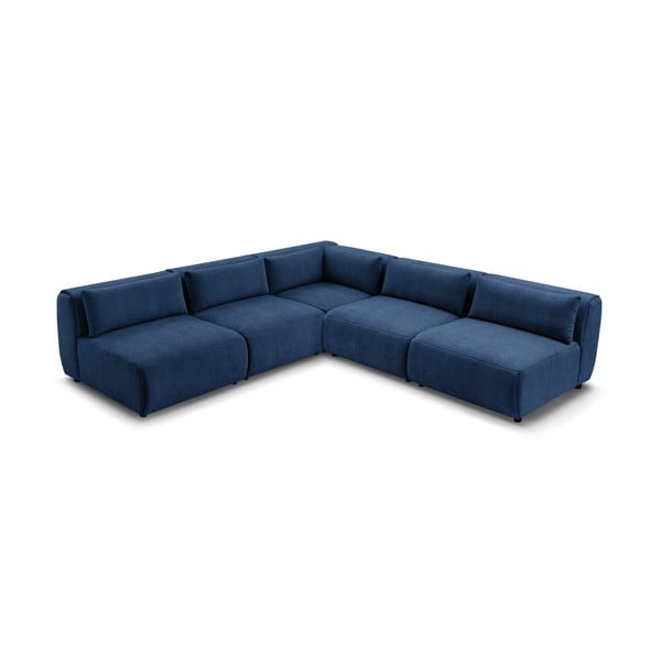 Tumši zils stūra dīvāns (maināms stūris) Jeanne – Bobochic Paris-image-3