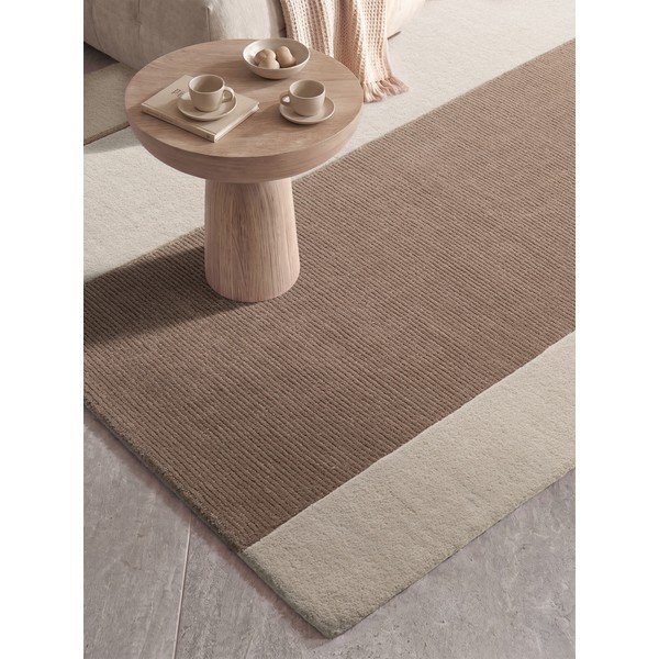 Brūns/krēmkrāsas paklājs no vilnas maisījuma 200x290 cm Karola – Villeroy&Boch-image-2