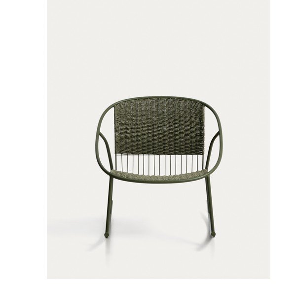 Zaļš dārza atpūtas krēsls Atrani – Kave Home-image-3