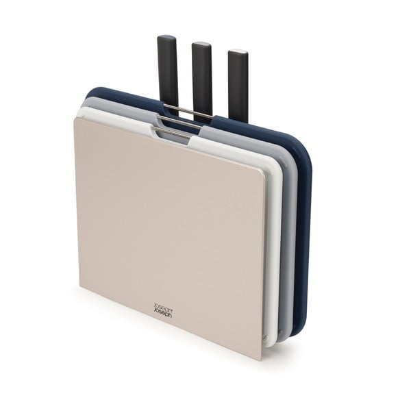 3 griešanas dēļu un nažu komplekts ar statīvu Joseph Joseph Nest Plus