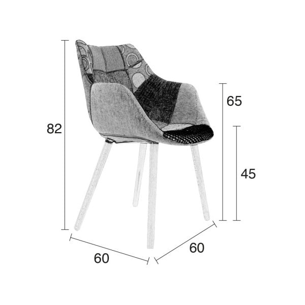 Zuiver Twelve Patchwork krēsls-image-2