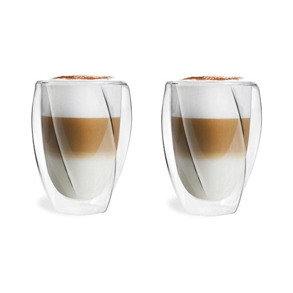 2 dubultsienu glāžu komplekts Vialli Design Latte, 300 ml