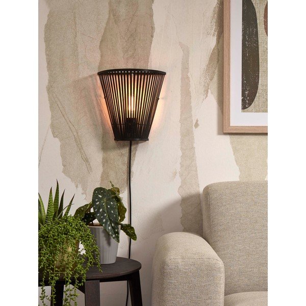 Melna sienas lampa Merapi – Good&Mojo-image-4