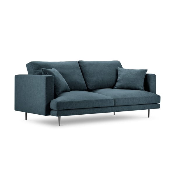 Zils trīsvietīgs dīvāns Milo Casa Piero, 220 cm