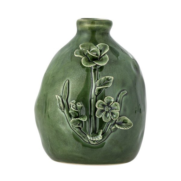 Zaļa akmensmasas vāze (augstums 13,5 cm) Ramia – Bloomingville-image-3