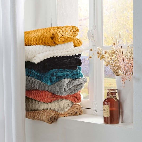 Krēmkrāsas pleds no mikroflaneļa 125x150 cm Mini Frosty – douceur d'intérieur-image-4