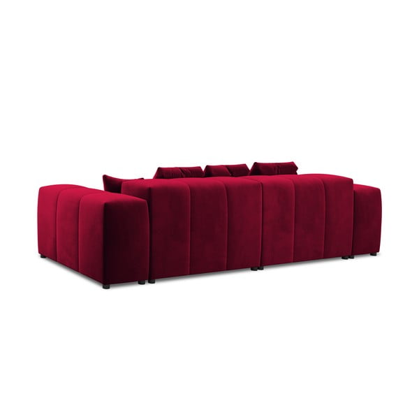 Sarkans samta dīvāns 320 cm Rome Velvet – Cosmopolitan Design -image-4