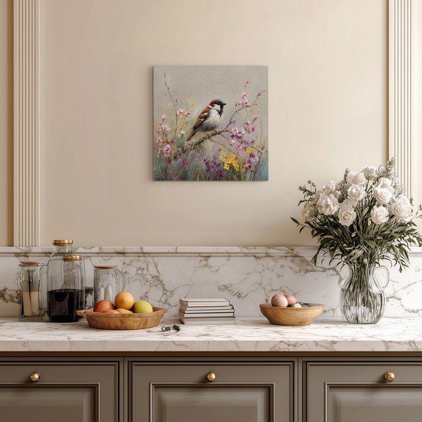 Drukāta glezna uz audekla 32x32 cm Sparrow – Styler-image-1