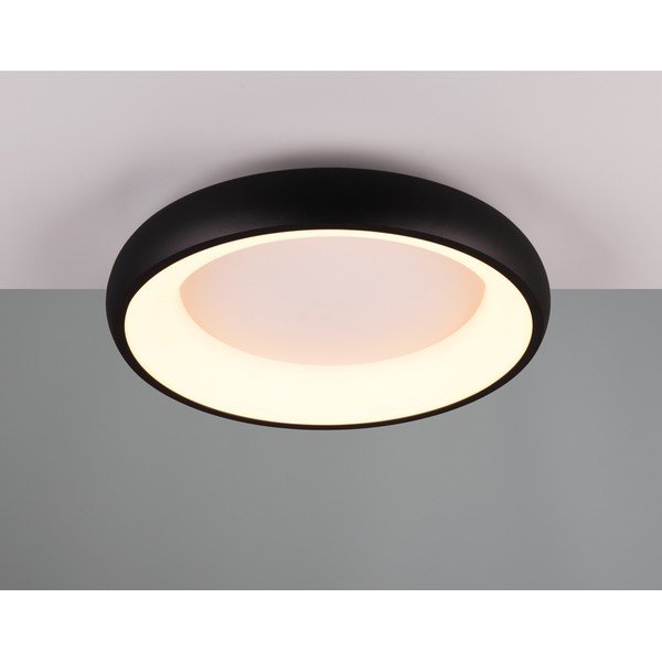 Melna LED griestu lampa ar regulējamu spilgtumu Cardona – Trio-image-1