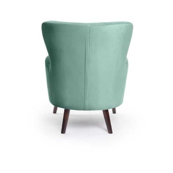 Piparmētru zaļš samta atpūtas krēsls ar atzveltni Noemye – Bonami Selection-image-4