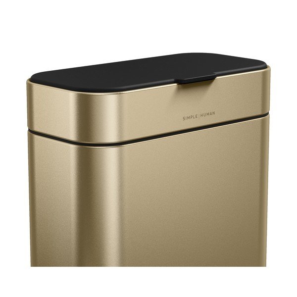 Matētas zelta krāsas kompostējamo atkritumu konteiners 4 l – simplehuman-image-1