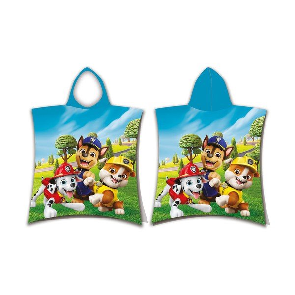 Kokvilnas bērnu pončo 3–8 gadu vecumam Paw Patrol – Jerry Fabrics