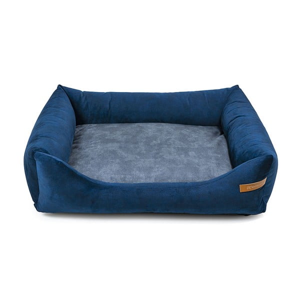Zila/tumši pelēka mājdzīvnieku gulta suņiem 75x85 cm SoftBED Eco L – Rexproduct