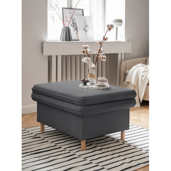 Tumši pelēks kāju soliņš Simon – Miuform-image-3