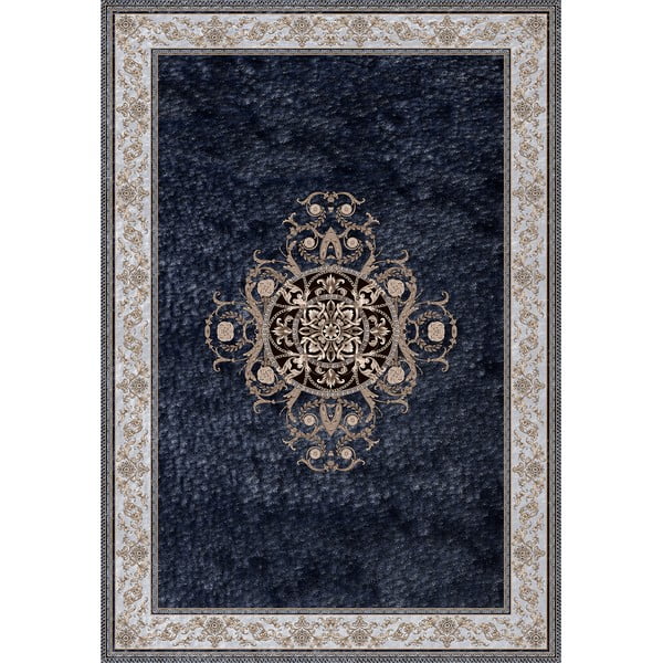 Tumši zils paklājs Vitaus Ava, 160 x 230 cm