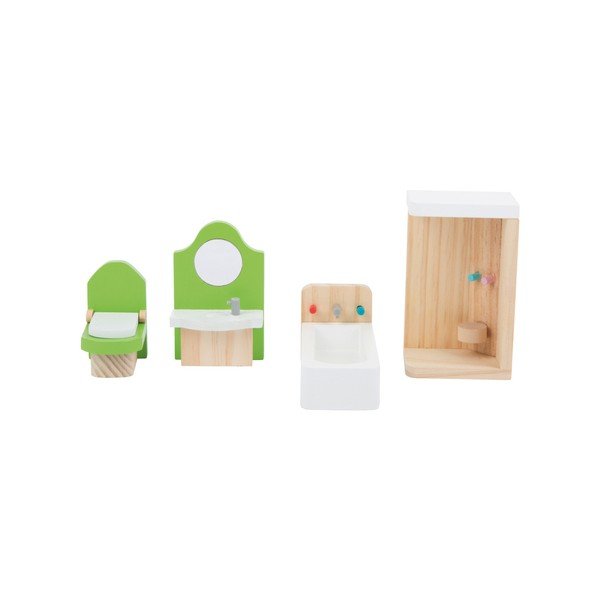 Legler Vannas istabas koka leļļu mēbeļu komplekts-image-3