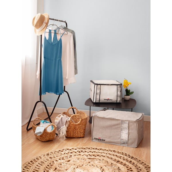 Pelēka vakuuma uzglabāšanas kaste Compactor Oxford, 210 l-image-1