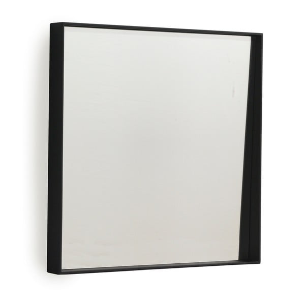 Melns sienas spogulis Geese Thin, 40 x 40 cm