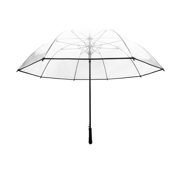 Ambiance Liels caurspīdīgs vēja necaurlaidīgs lietussargs, ⌀ 124 cm